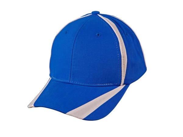 Brushed cotton twill baseball cap with “X” Contrast Stripe