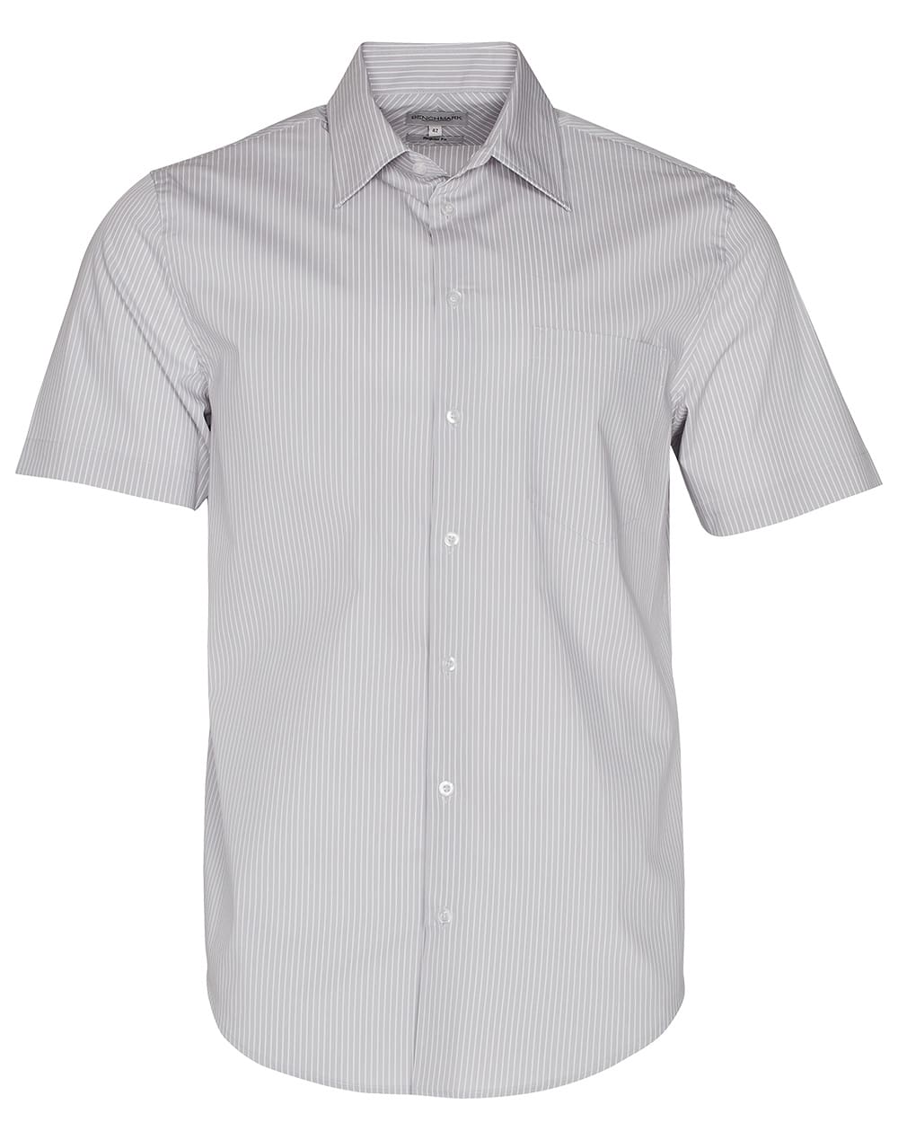 Mens’ Ticking Stripe Short Sleeve Shirt