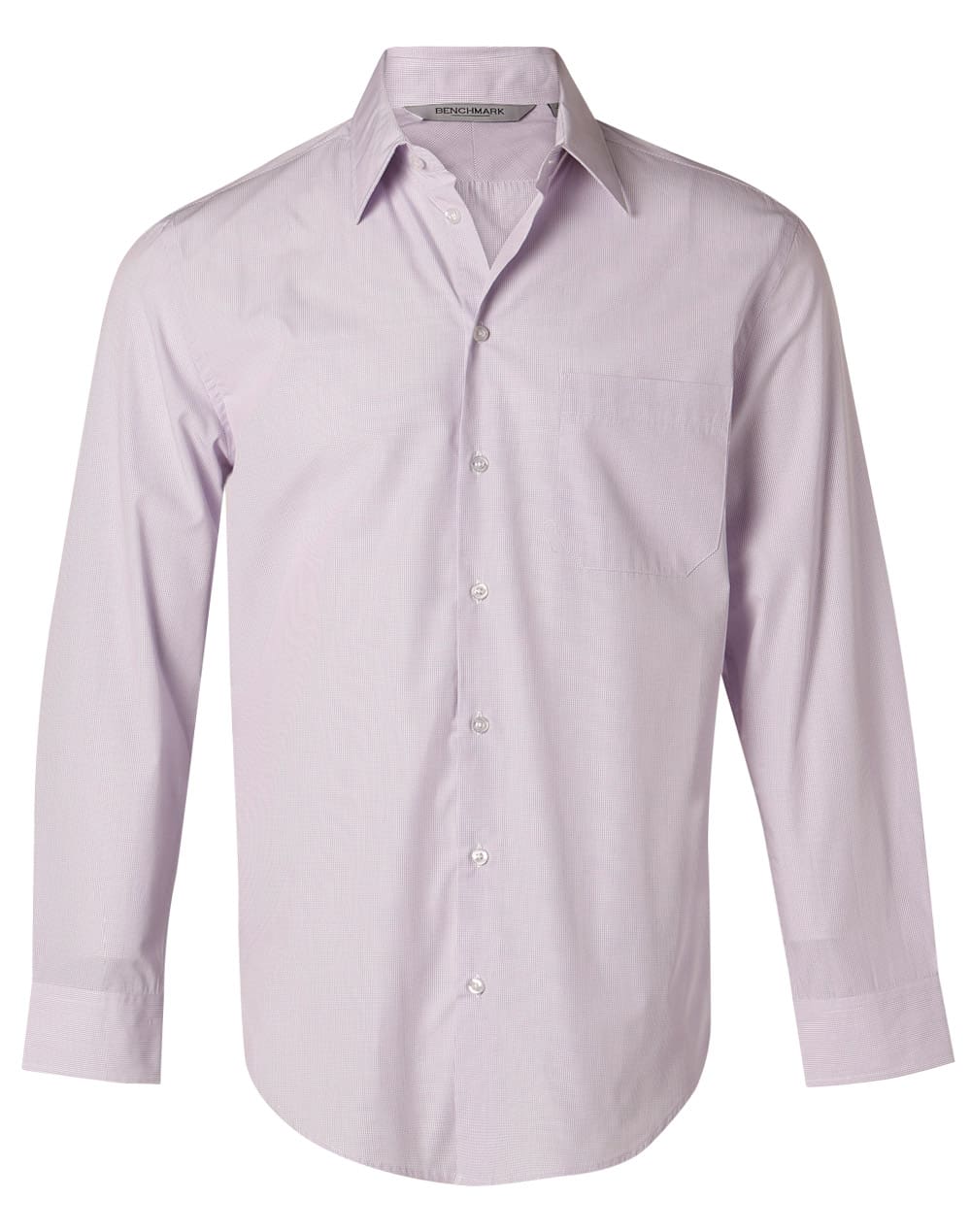 Mens’ Mini Check Long Sleeve Shirt
