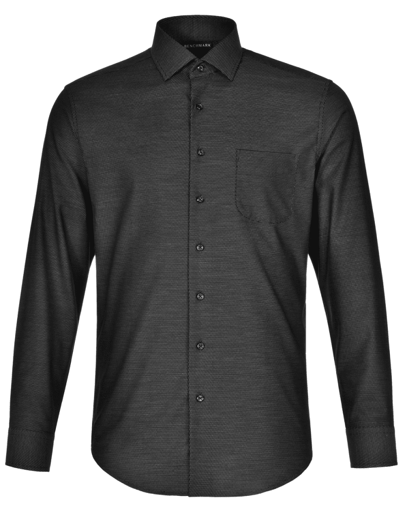 MENS’ DOT-JACQUARD-STRETCH-SHIRT