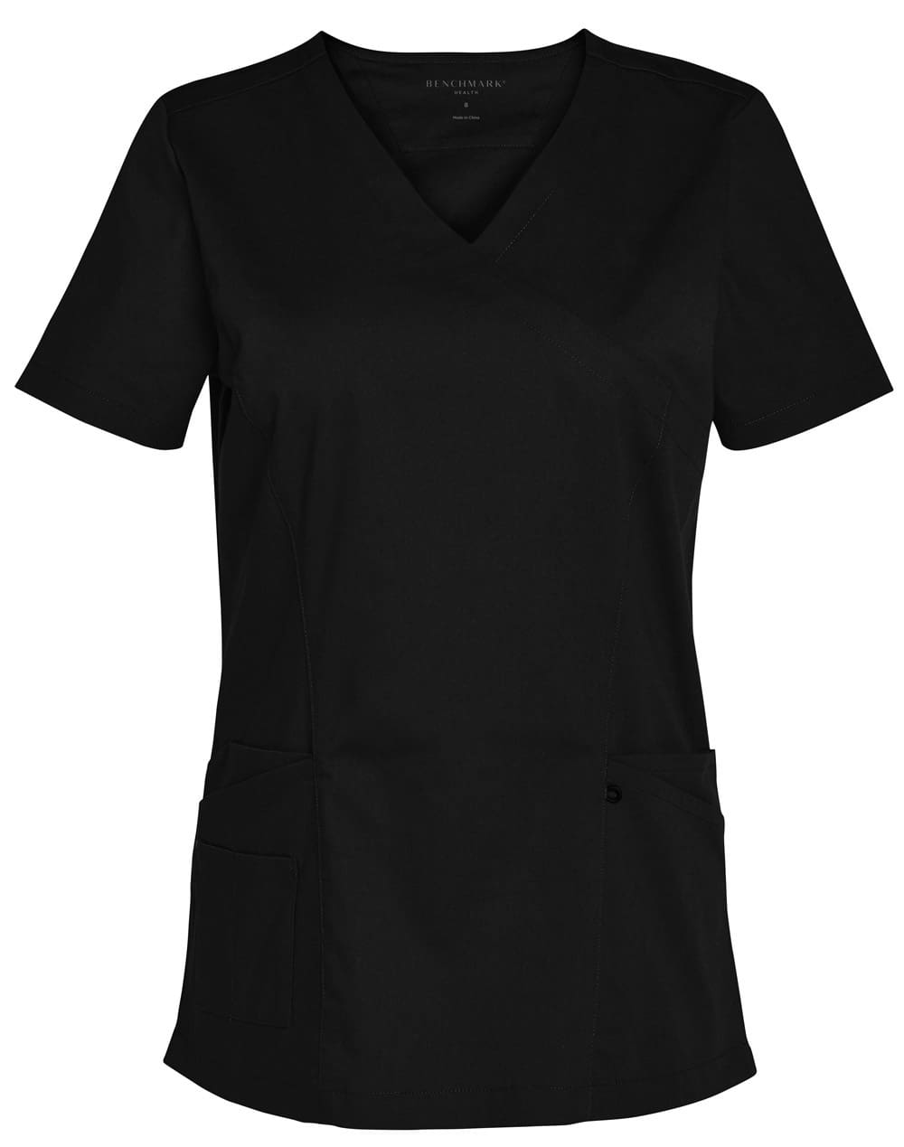 LADIES SOLID COLOUR SHORT SLEEVE SCRUB TOP