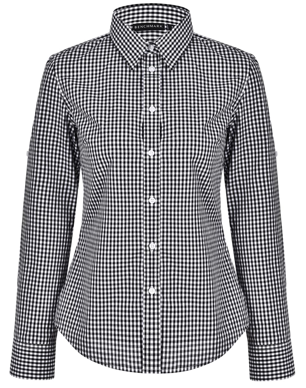 Ladies’ Gingham Check Long Sleeve Shirt