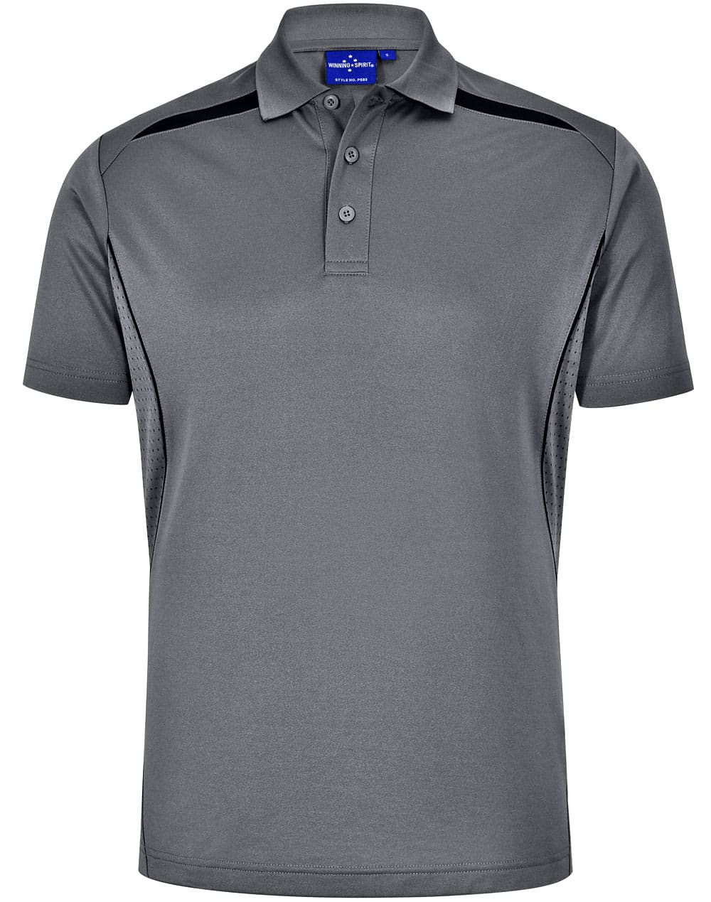 MENS SUSTAINABLE POLY/COTTON CONTRAST SS POLO