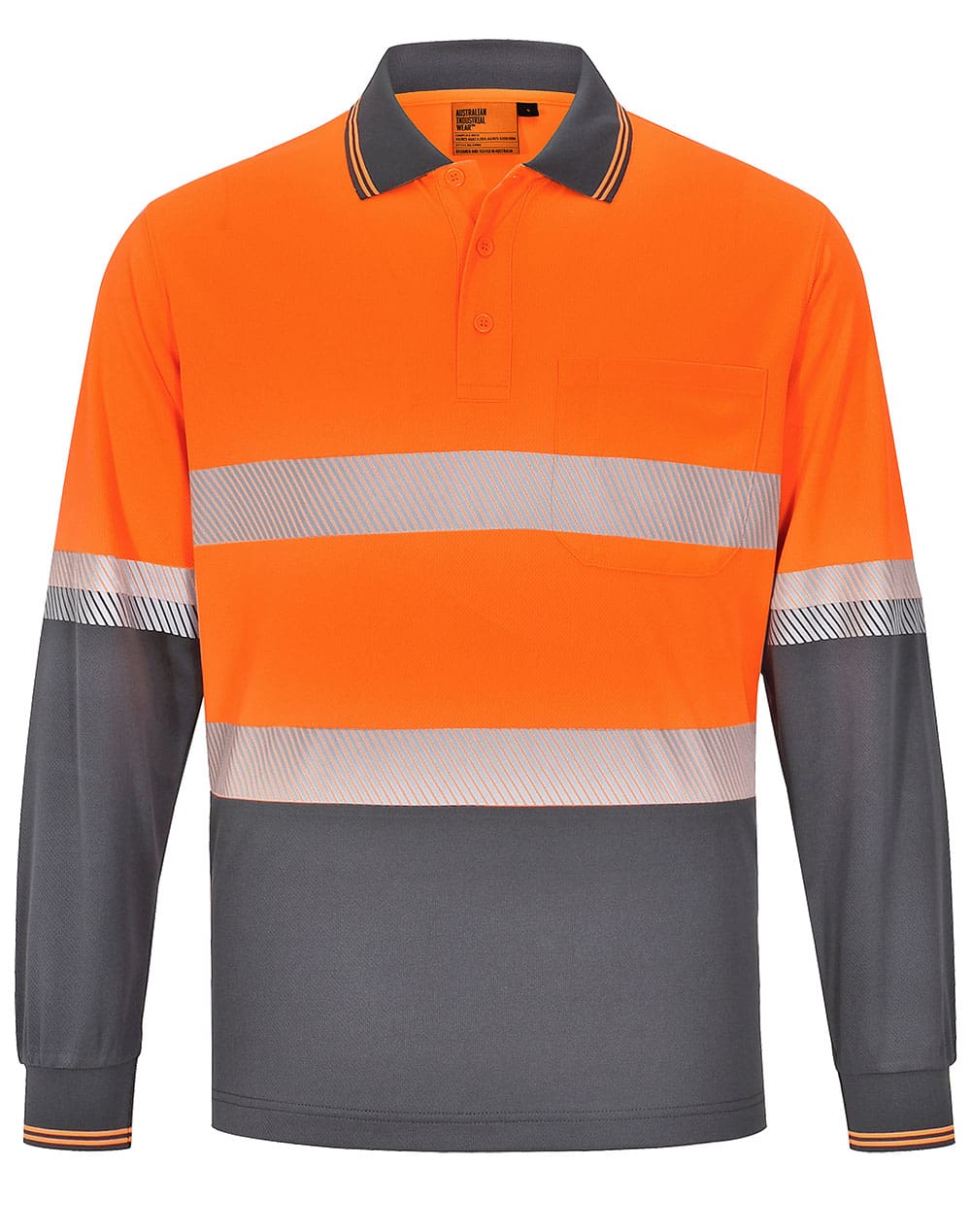 UNISEX COOLDRY® SEGMENTED LS POLO
